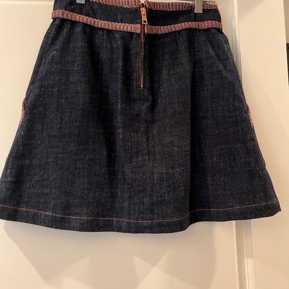 See By Chloe A-line denim miniskirt - Picture 2 of 4